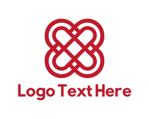 Lettering - Red X Letter logo design