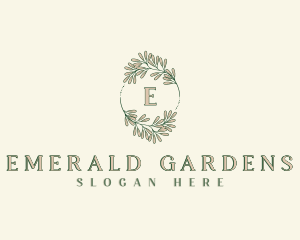 Elegant Nature Garden logo design