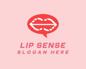 Lip - Dating Lips Chat logo design