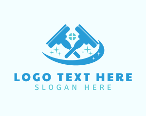 Home Squeegee Cleaner logo design