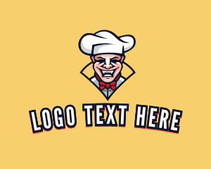 Patissier - Evil Laughing Chef logo design
