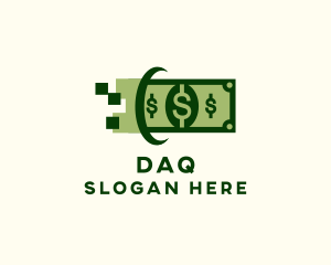 Monetary - Dollar Cash Pixel logo design