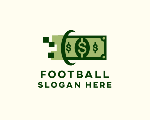Wealth - Dollar Cash Pixel logo design