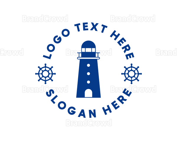 Nautical Lighthouse Tower Logo