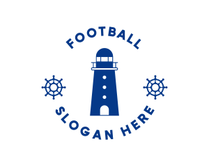 Nautical Lighthouse Tower Logo