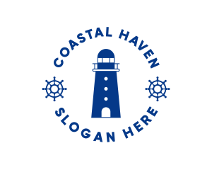 Nautical Lighthouse Tower logo design