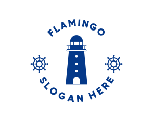 Maritime - Nautical Lighthouse Tower logo design