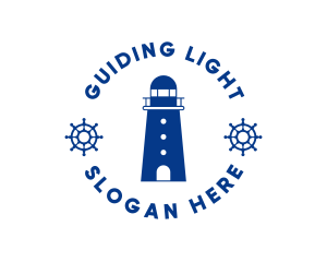 Nautical Lighthouse Tower logo design