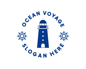 Nautical Lighthouse Tower logo design