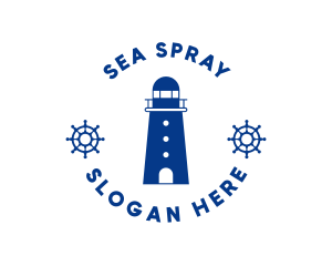 Nautical Lighthouse Tower logo design