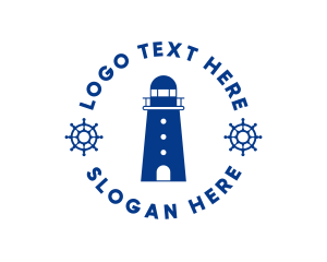 Nautical Lighthouse Tower Logo