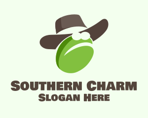 Southern - Cowboy Frog Cartoon logo design