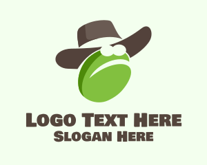 Cowboy Frog Cartoon Logo