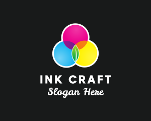 Ink - Leaf Ink Printing logo design