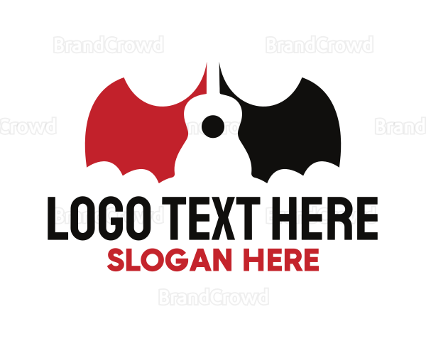 Bat Wings Guitar Logo
