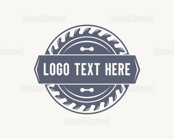 Woodworking Circular Saw Logo