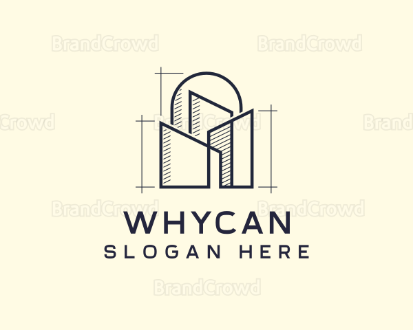 Urban Structure Architecture Design Logo