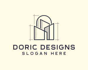 Urban Structure Architecture Design logo design