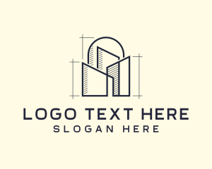 Architect - Urban Structure Architecture Design logo design