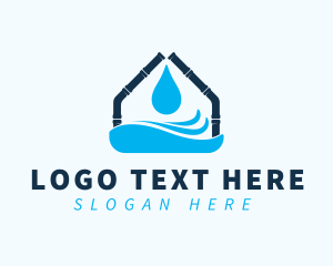 Pipeline - House Water Pipes logo design