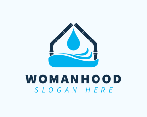 House Water Pipes Logo