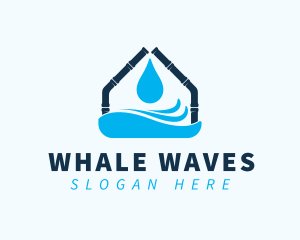 House Water Pipes logo design