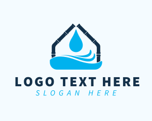 House Water Pipes Logo