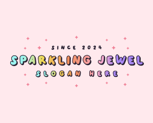 Cute Quirky Sparkle  logo design