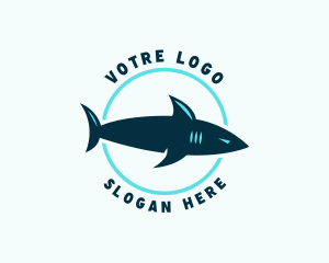 Aquarium - Surf Gear Shark Animal logo design