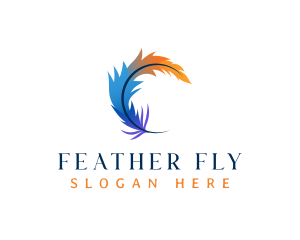 Plume Feather Writing logo design