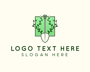 Lawn - Plant Shovel Vine logo design