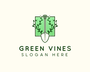 Plant Shovel Vine logo design