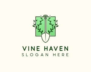 Plant Shovel Vine logo design