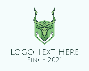 Animal - Kudu Animal Crest logo design