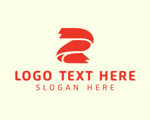 Tailor - Red Ribbon Number 2 logo design