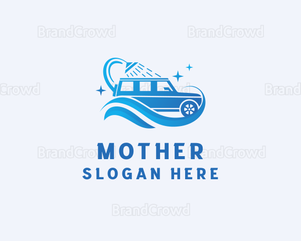 Vehicle Van Car Wash Logo