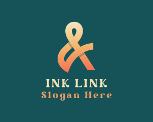 Ligature - Boutique Ampersand Calligraphy logo design