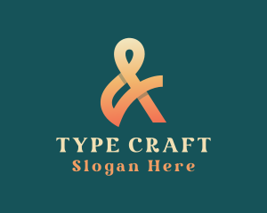 Type - Boutique Ampersand Calligraphy logo design