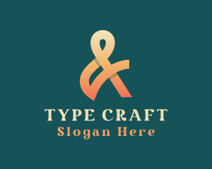 Boutique Ampersand Calligraphy logo design