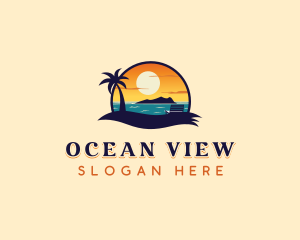 Island Beach Vacation logo design