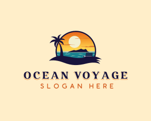 Island Beach Vacation logo design