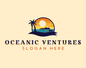 Island Beach Vacation logo design