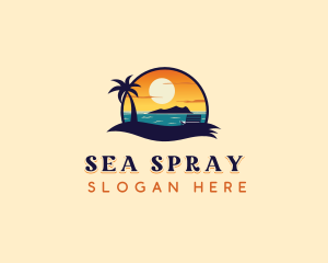 Island Beach Vacation logo design