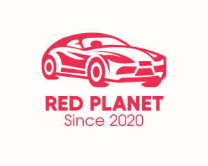 Red Sports Car logo design