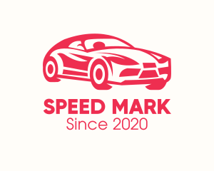 Red Sports Car logo design