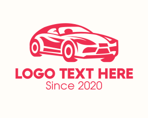Car Dealership - Red Sports Car logo design
