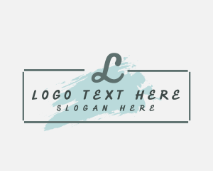 Company - Paint Stroke Brush logo design