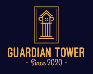 Pilar Tower Property logo design