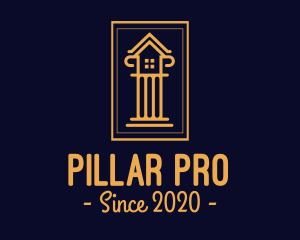 Pilar Tower Property logo design