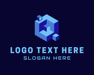 Professional - Tech Cube Puzzle logo design